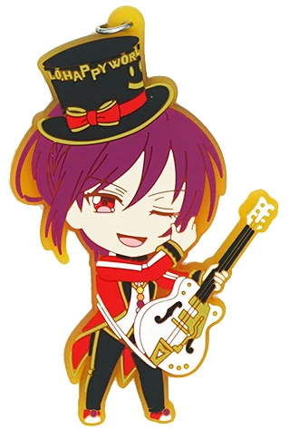 Bang Dream! Здравствуйте, счастливый мир! Пастельные* палитры Аниме игры Hikawa Hina Tsurumaki Kokoro Aya Seta Kaoru Maya резиновый брелок - Цвет: 02 Seta Kaoru