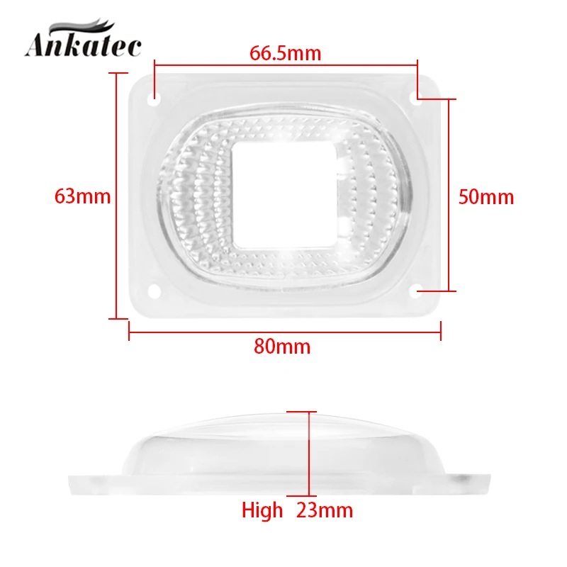 LED Lens 25*25mm LED Diodes Lamp For 10W 20W 30W 50W Convex Reflector Collimator For DIY