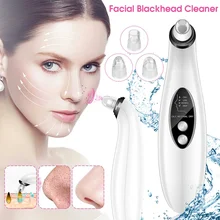Электрический прибор для удаления черных точек USB для лица, глубокий очиститель пор, вакуумное Очищение лица, инструмент для ухода за кожей, ЖК-дисплей, перезаряжаемый