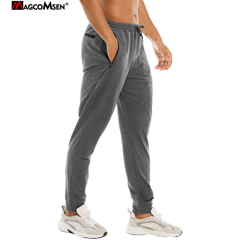 Running MAGCOMSEN Women's Quick Dry Jogger Hiking Pants with Zipper Pockets Closed Bottom Sweatpants for Workout Gym 