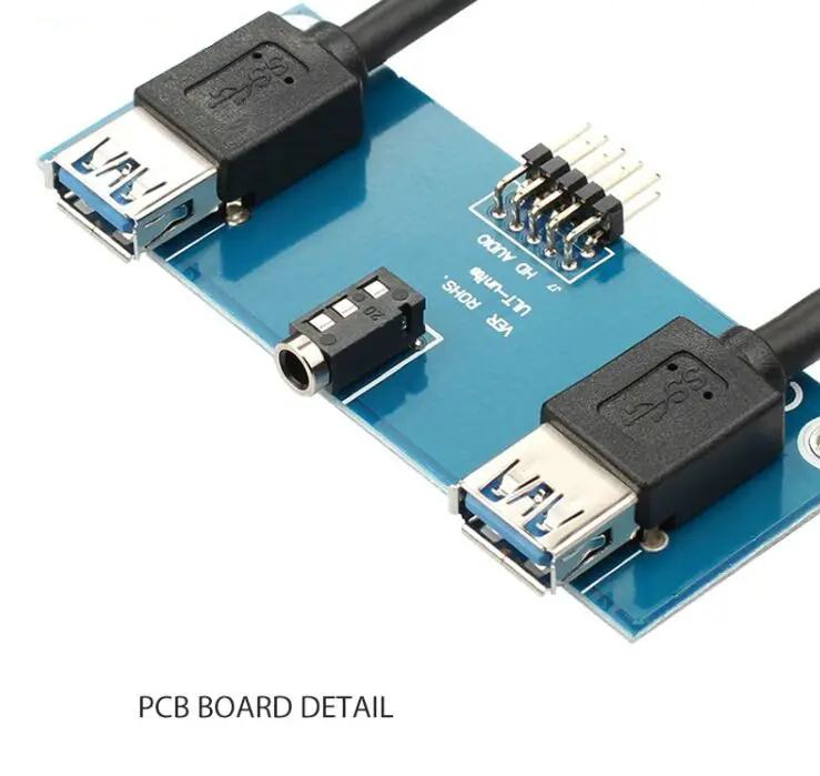 USB3.0 20Pin USB3.0 x 2+ аудио наушники интерфейс настольный компьютер флоппи-дисковод панель