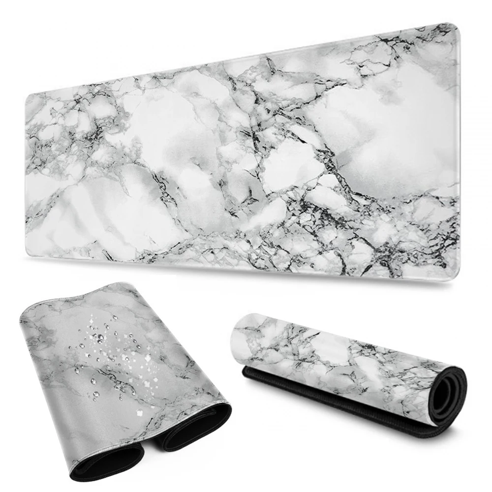 

1 Pc Fashion Large Marble Grain Mouse Pad Office Computer Desk Mat Modern Table Game Keyboard Laptop Cushion Soft Top Quality