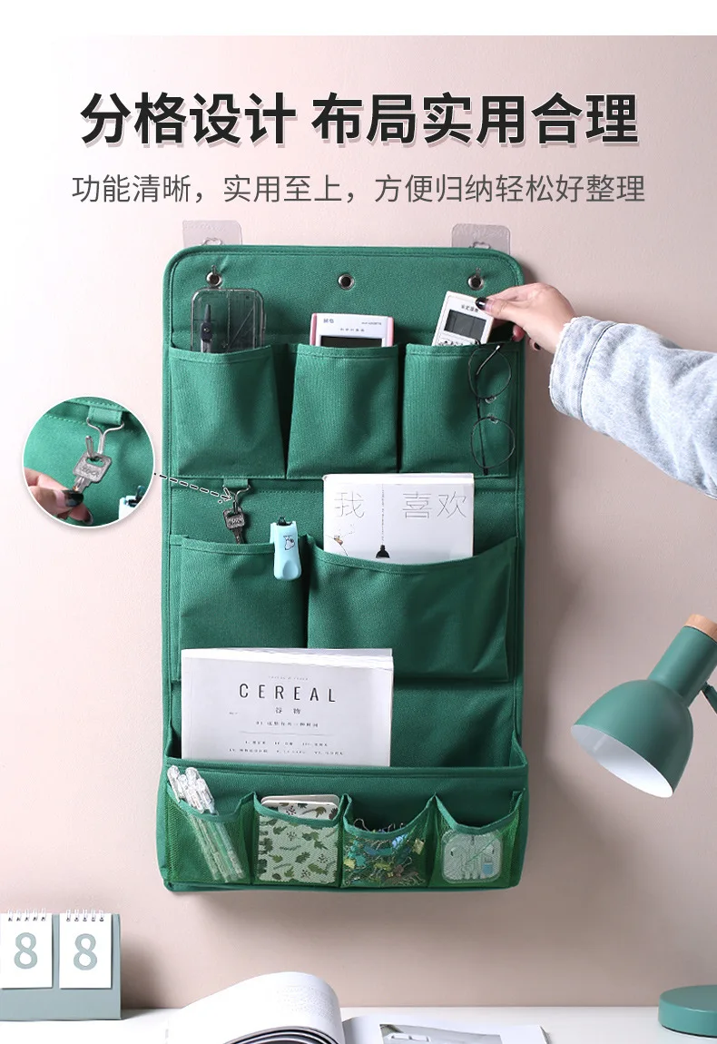 Description Picture 6 of itemWall hanging fabric storage bag wall hanging storage bag wall hanging.