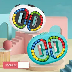 Girando feijão mágico cubo dedo ponta brinquedos brinquedos crianças adultos alívio do estresse spin grânulo quebra cabeças crianças educação jogo de inteligência