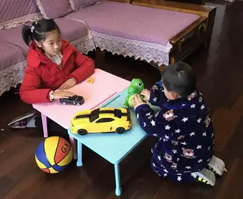 

256 Children's Thickened Plastic Folding Table Bed Small Table Laptop Computer Table Student Writing Table