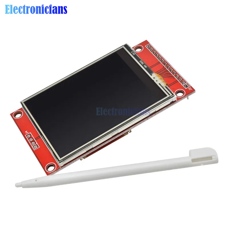 240х320 2.4" SPI TFT ЖК сенсорный модуль с PBC ILI9341 3.3В