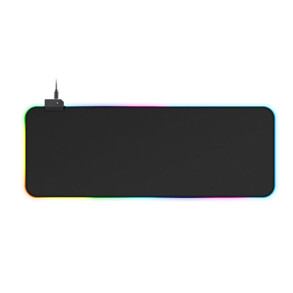 Регулируемые режимы люминесценции красочный RGB светящийся коврик для мыши RGB мышь с подсветкой коврик нескользящий коврик для мыши - Цвет: 800x300x4mm
