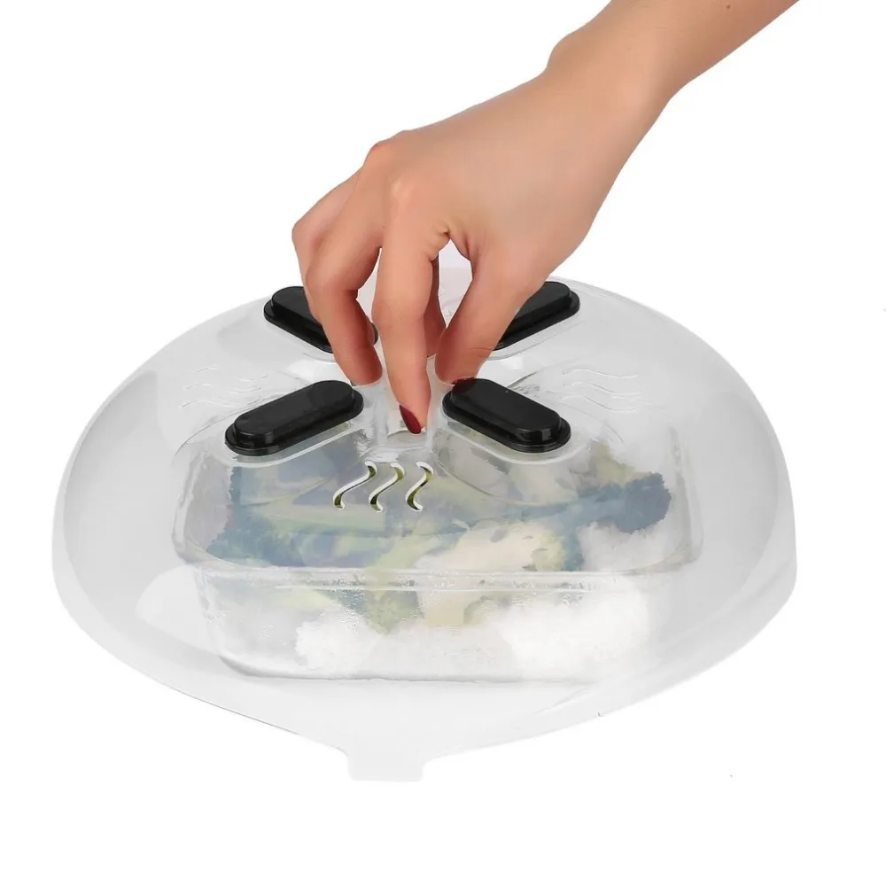 

Practical Magnet Food Splatter Guard Microwave Hover Anti-Sputtering Cover Steam Vents Household Splatter Lid Heat Resistant