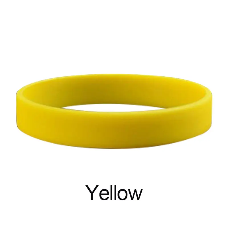 Creative New 12 Colors Fitness Power Bands Energy Bangles Men Basketball Sports Wristbands Silicone Rubber Elasticity Wristband - Цвет: Цвет: желтый