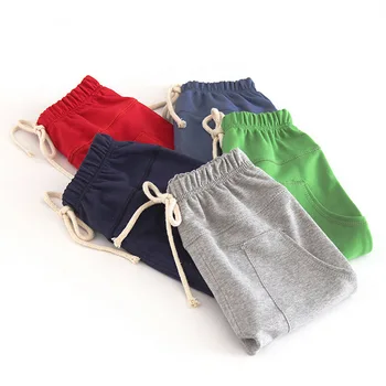 

Korea Style Sports Fitness Toddler Kids Baby Loose Casual Harem Pants Childrens PantsTrousers Boys Girls capri pants TerryFabric