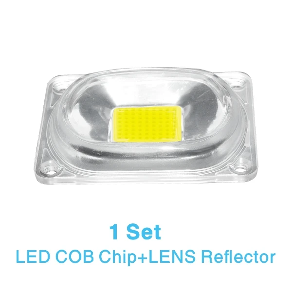 COB светодиодный чип 20 Вт 30 Вт 50 Вт Светодиодный светильник с бусинами Smart IC нет необходимости в драйвере 220 В светодиодный ламповый светильник DIY для наружного Светодиодный точечный светильник прожектор - Испускаемый цвет: Model B with Lens
