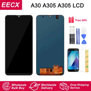 

6" A30 LCD For Samsung Galaxy A30 Display A305F A305FD A305A LCD Screen Touch Digitizer Assembly A50 A505 A505F A505A A505FD LCD