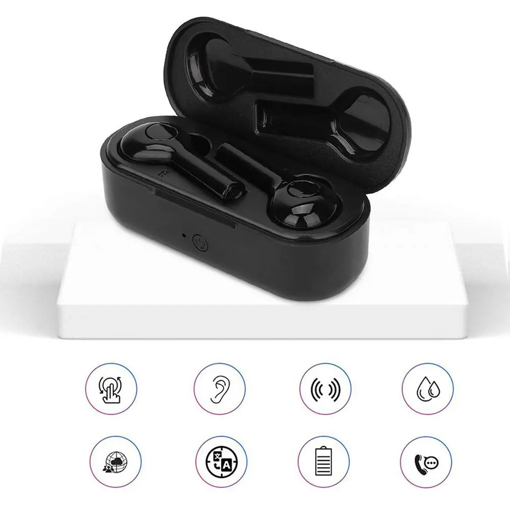 Беспроводной Bluetooth наушники переводчик голосовой перевод в режиме реального времени гарнитура двойной микрофон шумоподавление высшего класса