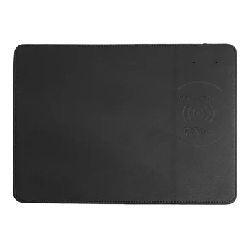 

Qi Wireless Charger Charging Mouse Pad Mat Pu Leather Mousepad For Iphone X/8 Plus Samsung S8 Plus /Note 8 Leather