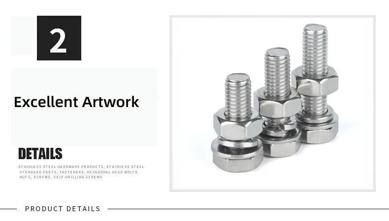 304 Flat hex head self tapping detail 4