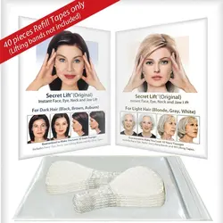 40Pcs/Set V-Shape Face Adhesive Tape Face Lift Up Tools Skin Care