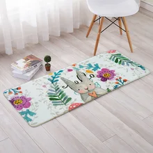 Hand-Painted Rabbit Doormat Entrance Bedroom Doorway Mat Bathroom Mats Kitchen Window Cushion