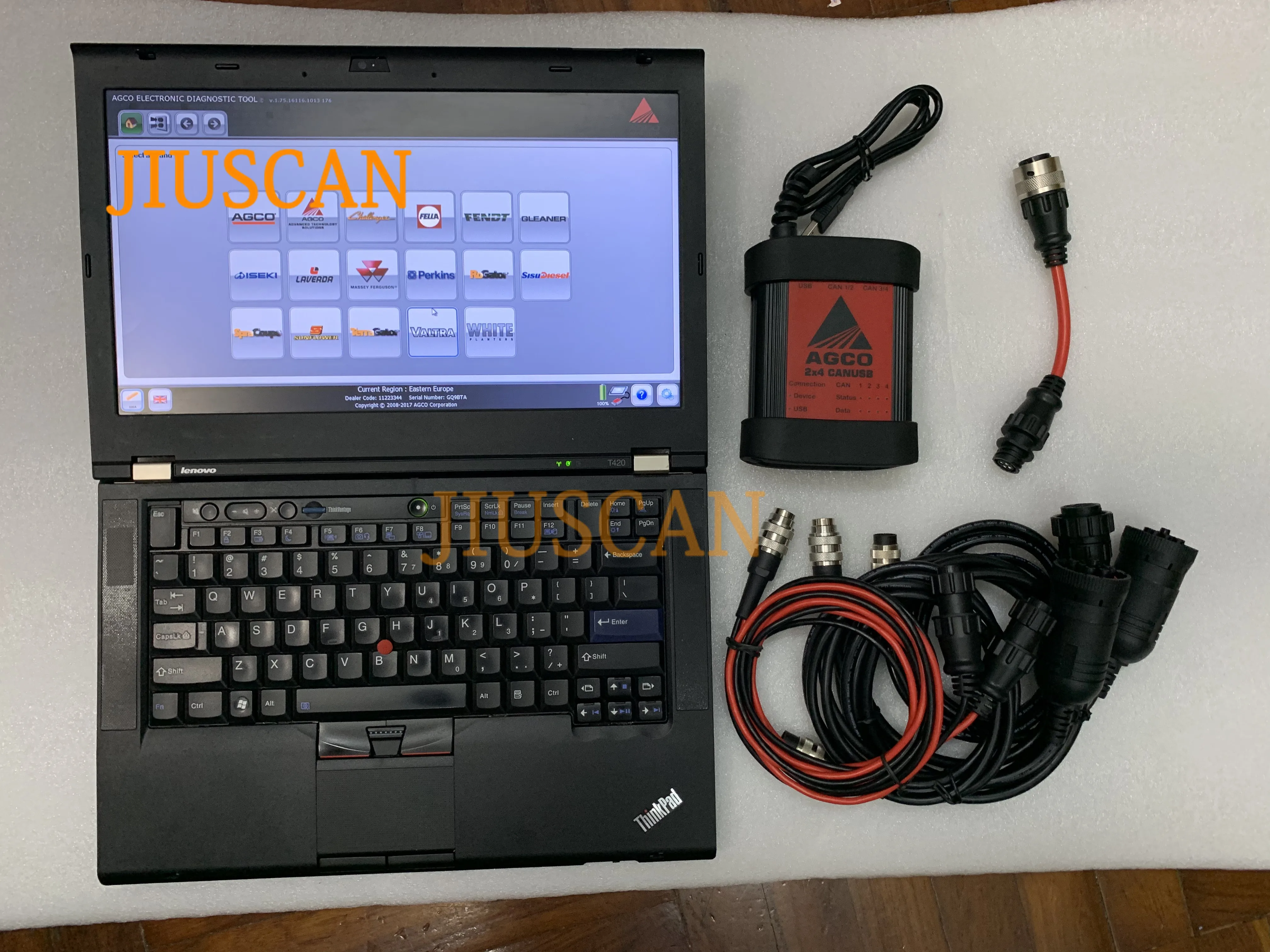 JIUSCAN T420 I5 процессор ноутбук для AGCO тракторов Fendt agco dst canusb комплект FENDT Электронный Полный комплект