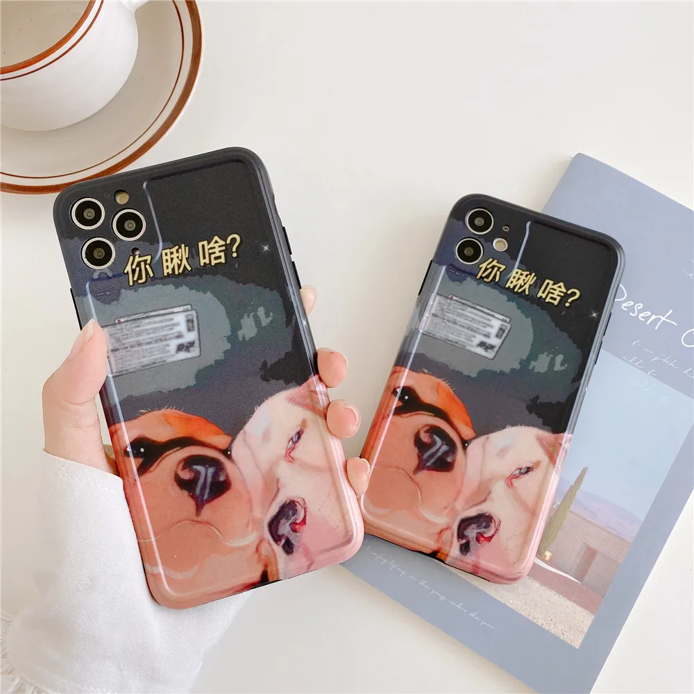 Симпатичный Ретро Простой чехол для телефона с собакой iPhone 11promax 7 Plus X XR XS MAX