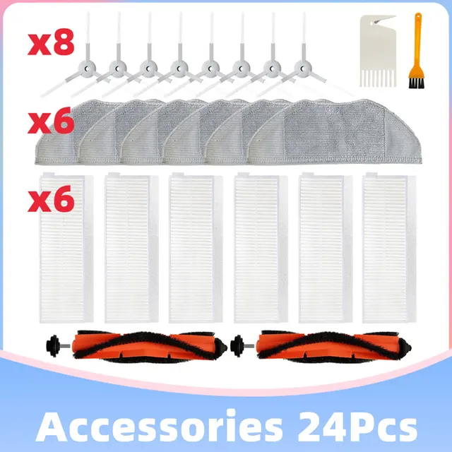 Replacement Main Side Brush Cover Hepa Filter Mop for Xiaomi Mijia Mi Robot Vacuum-Mop Essential G1 MJSTG1 Cleaner Skv4136gl Set Q