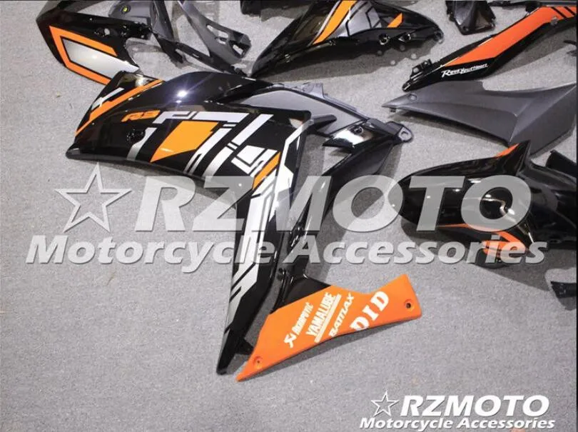 4 подарки ABS литьевая форма мотоцикл Обтекатели подходит для YAMAHA R3 R25- 15-19 Кузов Набор на заказ черный оранжевый