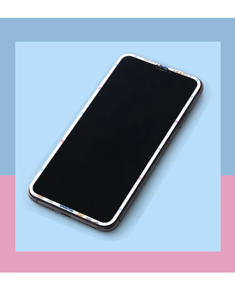 Симпатичная Передняя пленка для iphone 11pro max XS MAX, мультяшное животное, мягкий край, закаленное стекло, Защита экрана для iphone XR X/XS duffy
