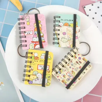

1 Pc Hot sale Japanese Sumikko Gurashi Memo Pads Diary Pocket Notepad keychain bag Pendant figure toys gift