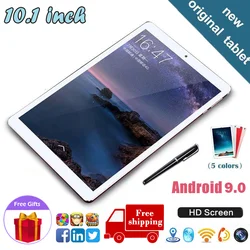 Tablette Android de 10.1 pouces pour garçons et filles, avec processeur Core, 4 go de RAM, 64 go de ROM, double caméra, wi fi, 4G, éducation, nouveau, cadeau, livraison gratuite 