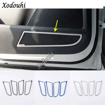 

Car Sticker Cover Detector Door Inside Down Audio Speak Sound Ring Circle Trim Parts 4pcs For Skoda Kodiaq 2017 2018 2019 2020
