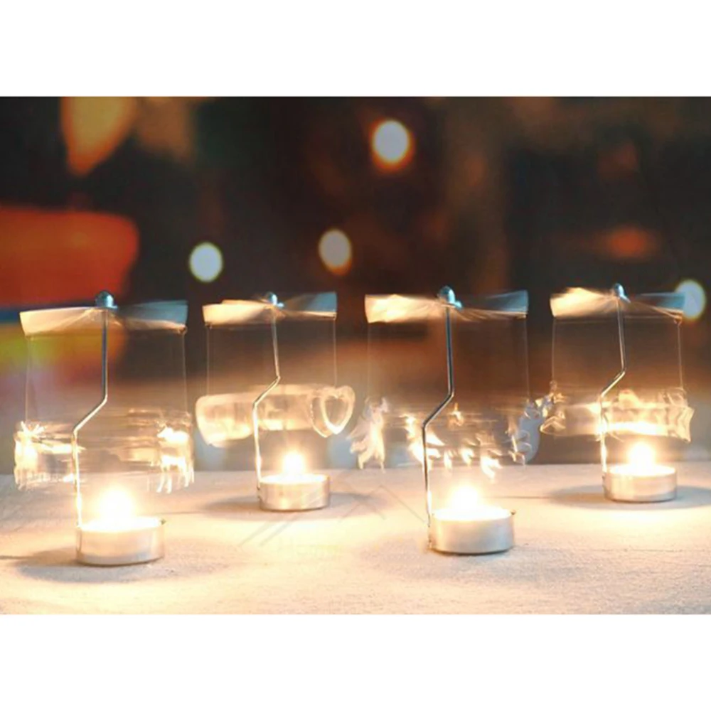 Romantic Christmas Rotary Spinning Candlestick Tealight Candle Holder Metal Tea Light Holders For Home Party Decor Gift | Дом и сад