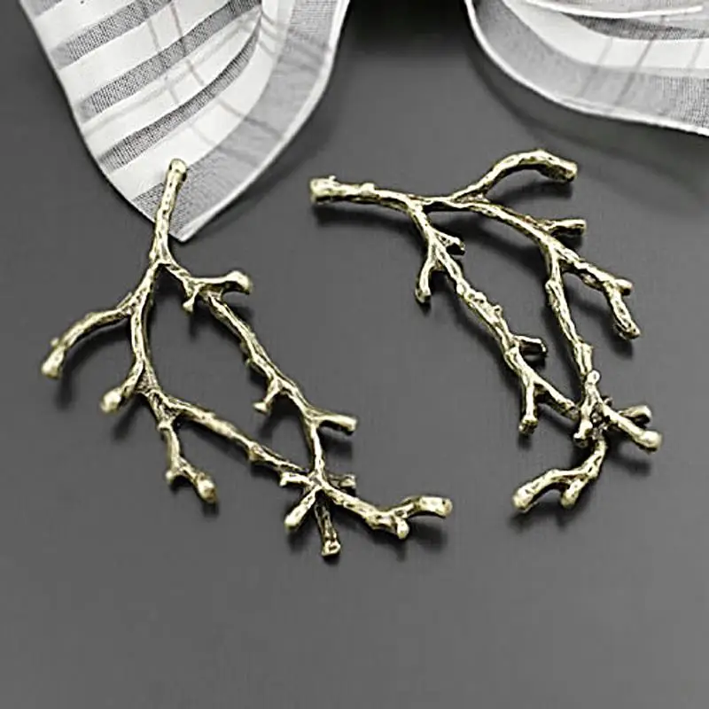 10PCS 52x30MM Antique Bronze or Silver Zinc Alloy Tree Branch Jewelry Making Supplies Diy Findings Accessories | Украшения и