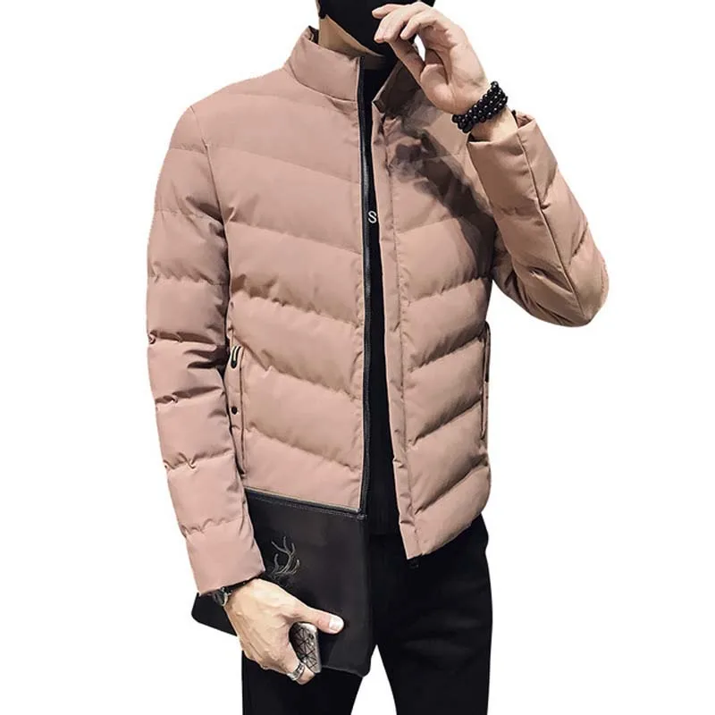 

Куртка осень-зима Для мужчин теплые пальто уличная новый мужской ветрозащитный легкие упаковочный бейсбольная куртка Верхняя одежда QQ074