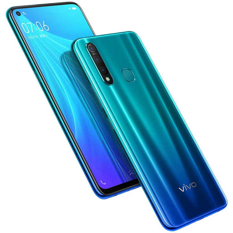 DHL Быстрая Vivo Z5X сотовый телефон Snapdragon 710 Android 9,0 6,5" 2340X1080 8 Гб ram 128 ГБ rom 16,0 Мп отпечаток пальца 5000 мАч