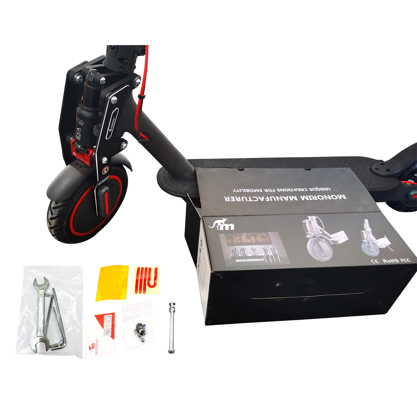 Monorim ME Front air Suspension Upgrade Compatible For xiaomi M365/PRO/1s/essential/pro1/2  Accessories V.S Version|Scooter Parts \u0026 Accessories| - AliExpress
