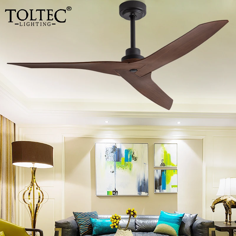 Потолочные вентиляторы 52 дюйма современный черный потолочный вентилятор