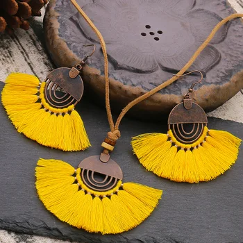 

Exknl Collar Ethnic Pendant Long Necklace For Women Choker Bohemian Vintage Tassel Necklaces Women Fashion Jewelry 2020 Collier