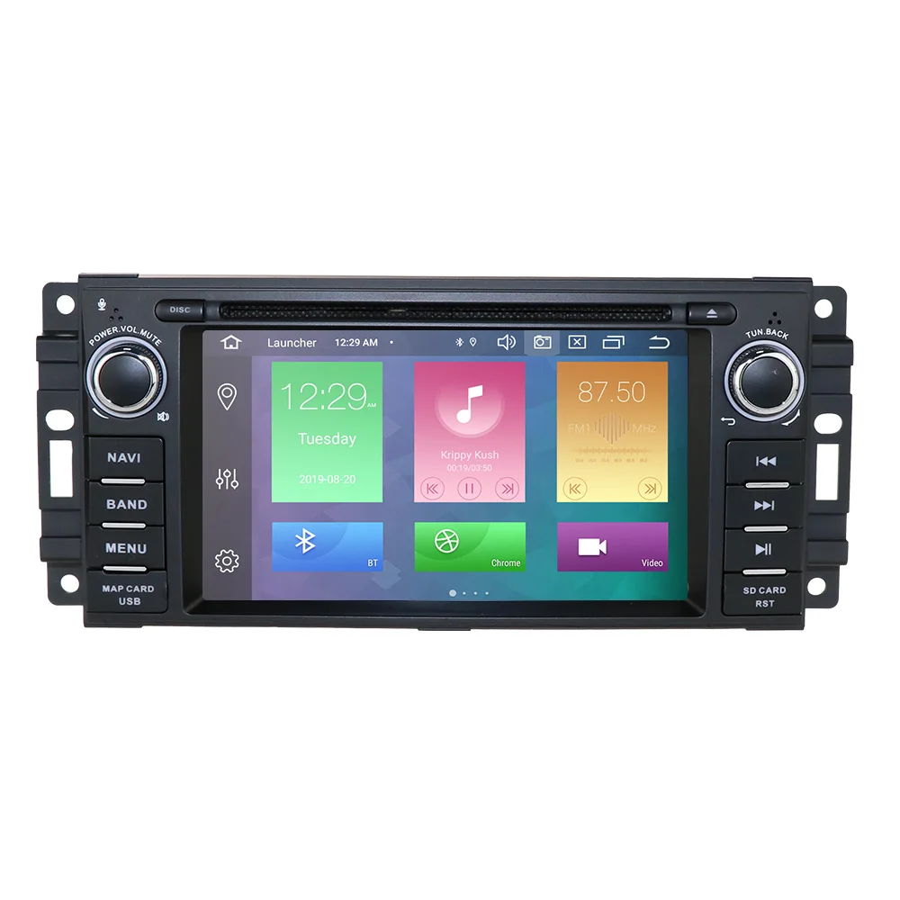 Head Unit DSP ips Восьмиядерный 4+ 64 android 9,0 Автомобильный мультимедийный плеер для Chrysler/300C/Dodge/Jeep/Commander/Compass/Grand Cherokee радио gps - Цвет: Head Unit