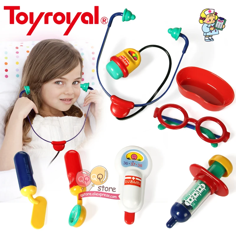 ToyRoyal дети больница стоматолога доктор комплект Классический ролевые игры Набор стетоскоп медсестры Развивающие игрушки для детей подарок