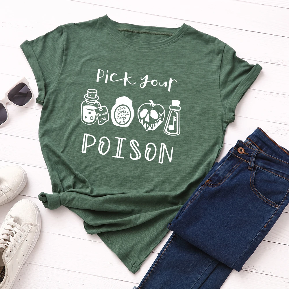 JFUNCY Plus Size Halloween Clothes Women T-shirts Female Short Sleeve Tee Tops Woman Casual Tshirt 2020 Summer Cotton T Shirt