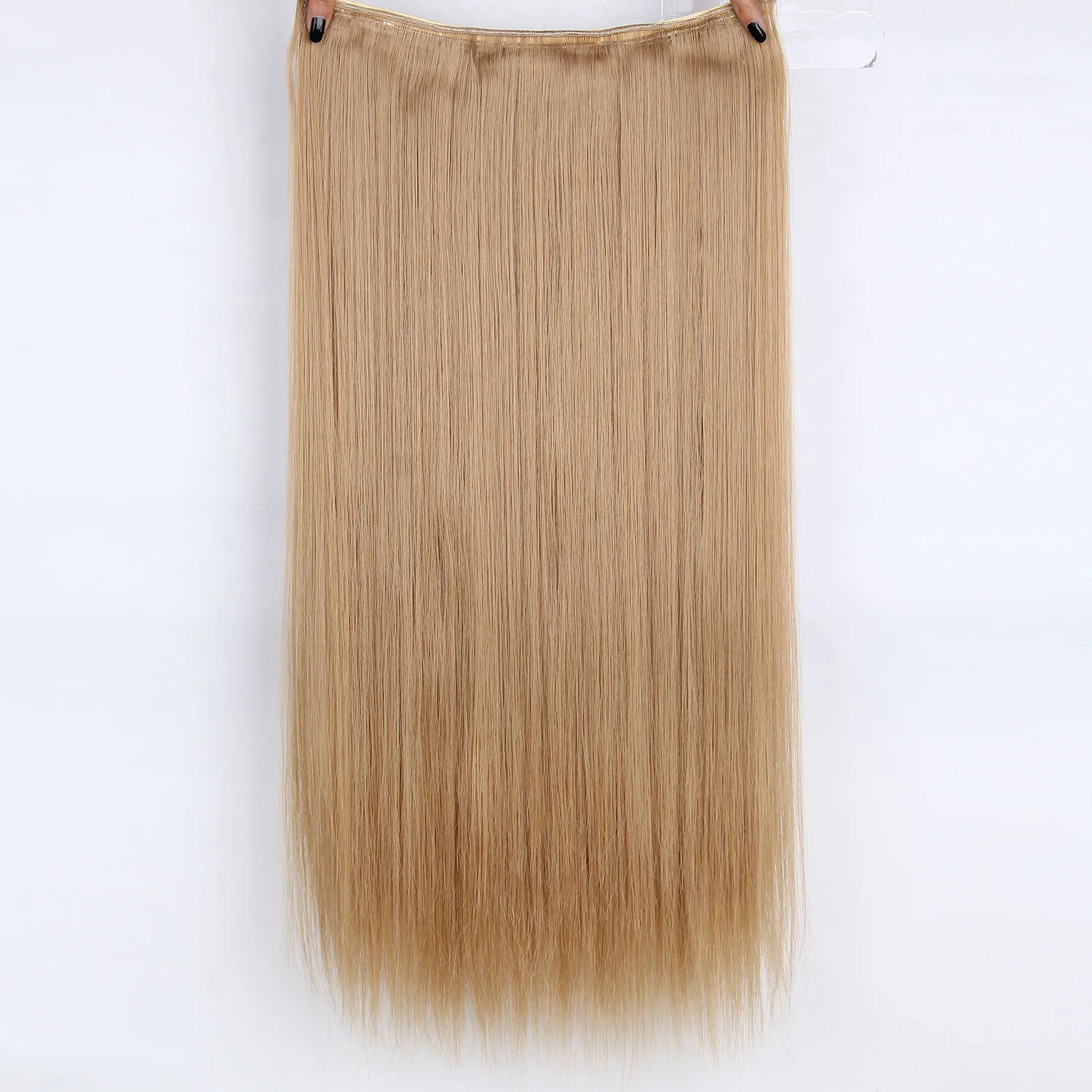 Aisi Queens синтетические волосы для наращивания на клипсах, длинные прямые женские волосы на 5 клипсах, накладные светлые волосы - Цвет: 24-27