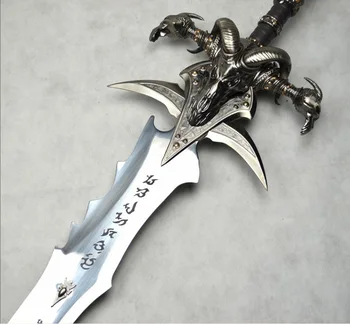 

[Metal Made] Crafts 1:1 WOW Arthas Menethil sword Frostmourne Alloy model Adult toys home decoration adult collection model gift