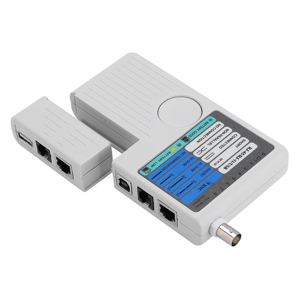 Простой в эксплуатации USB BNC быстрый отклик телефонный провод Многофункциональный портативный профессиональный светодиодный индикатор сетевой кабель тестер