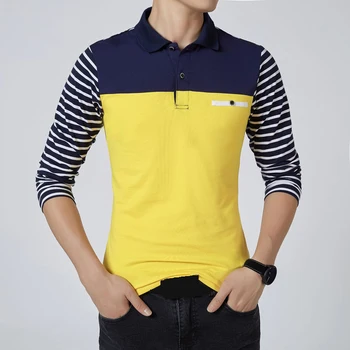 

PEVSN Mens Polo Shirts Summer Men Casual Cotton Long Sleeve Shirts Fashion Breathable Polo Tees Para Hombre Brand Clothing 5XL