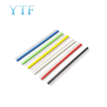 

20pcs 40 Pin 1x40 Colorful Single Row Male 2.54MM Breakable Pin Header Connector 40pin Strip For Arduino