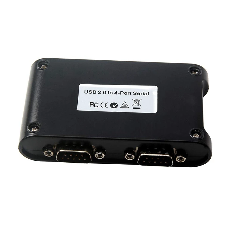 4 порта RS232 к USB 2,0 адаптер USB Последовательный DB9 COM конвертер контроллер карты