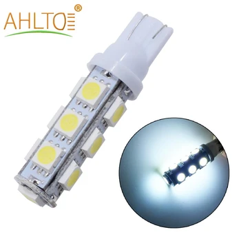 

1Pcs White Car License Plate Light T10 5050 13SMD 194 168 Auto Car Side Turn Signal Bulb W5W Wedge Lamp DC 12V Dome Reading Lamp