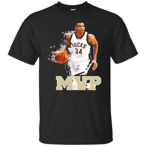 

Milwaukee bucts Giannis Antetokounmpo Greek Freak MVP T-Shirt Unisex Teeharajuku new 2019 tshirt
