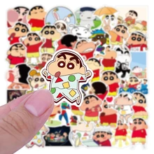 

10/30/50/100Pcs Crayon Shinchan Cute Stickers Kawaii Cartoon Anime Sticker Suitcase Pvc WaterproofGraffiti Decals Child Toy Gift