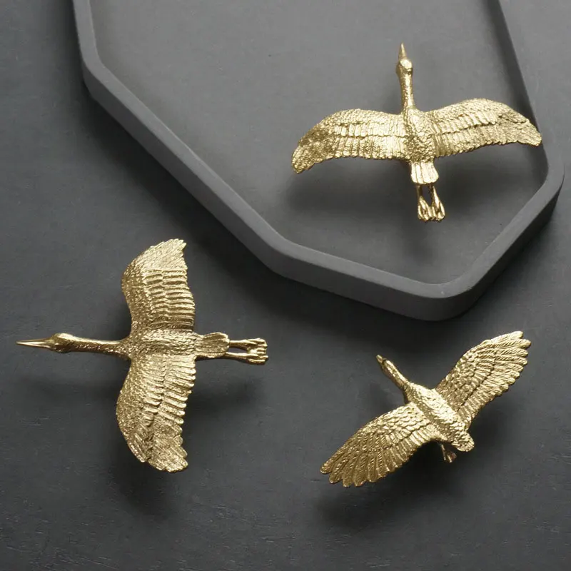 Brass Handle Geese Shape Kitchen Cabinet Door Handles Wardrobe Cupboard Drawer Pulls Knobs Furniture Hardware Home Decor furniture handles kitchen door handles