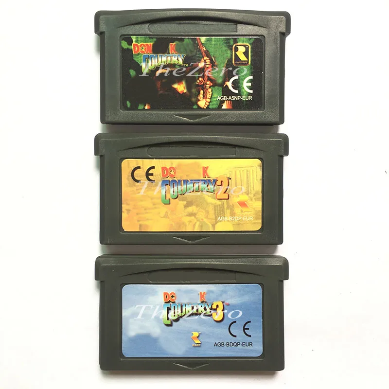 Европейские версия видео игры Картридж Консоли Карты DK страна серии на возраст 1 2